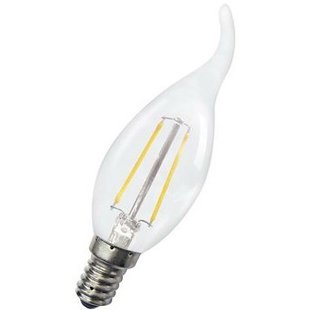 Lampe bougie LED dimmable 4W avec filament col de cygne