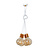 Vasteras 4L white and copper hanging lamp 4x E27 pendant