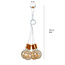 Suspension Vasteras 4L blanche et cuivre 4x suspension E27