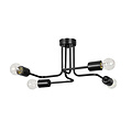 Orebro zwarte plafondlamp 4x E27