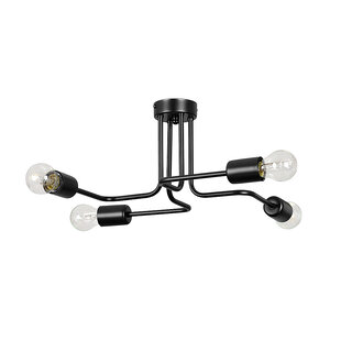 Orebro black ceiling lamp 4x E27