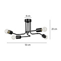 Orebro zwarte plafondlamp 4x E27