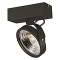 Single ceiling lamp black or white incl. 1x AR111 12W 2700K 1386 lm