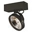 Fantasia Pulse-1 plafonnier noir, avec 1x AR111 LED 12W 2700K 1386 lumens, dimmable et orientable