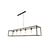 Amsterdam ruggine long hanging lamp 5x E27