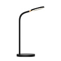 Fantasia Noni LED desk lamp, 5.5W SMD LED, 3-step dimmable, built-in Qi charger, 350 mm height, black