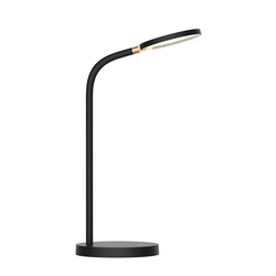 Lampe de bureau LED Utrecht 5,5W dimmable en 3 étapes + chargeur QI noir