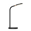 Fantasia Noni LED desk lamp, 5.5W SMD LED, 3-step dimmable, built-in Qi charger, 350 mm height, black