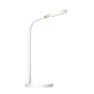 Utrecht weiße LED-Schreibtischlampe 5,5 W, 3-stufig dimmbar + QI-Ladegerät weiß