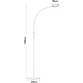 Fantasia Fantasia Noni lampadaire LED blanc pliable avec LED SMD 5W intégrée, dimmable en 5 étapes, hauteur 1300 mm