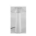 Lámpara de mesa LED Fantasia FAR recargable, plástico blanco, IP44, 1,6W / 170 lúmenes, 282 mm