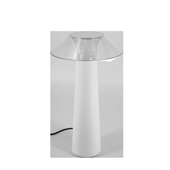 Fantasia FAR rechargeable LED table lamp, white plastic, IP44, 1.6W / 170 lumen, 282 mm high