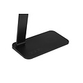 Lampe de bureau Crete avec fonction de charge sans fil LED 7W noir mat