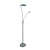 Alaves vloerlamp LED 24,5W + 5W satin chroom
