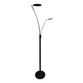 Fantasia Fantasia Alaves LED-Stehleuchte schwarzchrom - 24,5W + 5W, 3000K warmweiß, 1830 mm, IP20