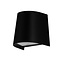 Fantasia Uruguay wall light IP65, black, GU10 excl