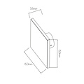 Quito quadratische Wandleuchte quadratisch IP65 6,5 Watt 800 Lumen 3000K