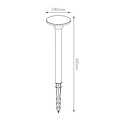 Fantasia Fantasia Quito poste de jardin negro con pincho de tierra, IP54, LED integrado 800 lumen 3000K