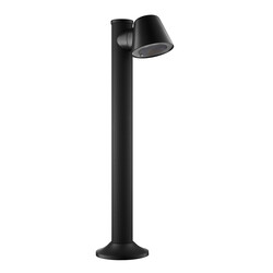 Poteau de jardin simple Tito IP54, noir, GU10 excl