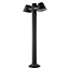 Tito garden post IP54, black, 2x GU10 excl