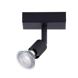 Fantasia Rome black ceiling spot, dimmable, GU10 LED incl.