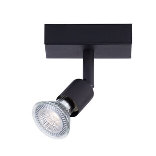 Fantasia Rome black ceiling spot, dimmable, GU10 LED incl.