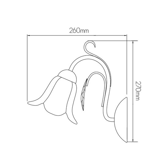 Colorado wall light 1x E14
