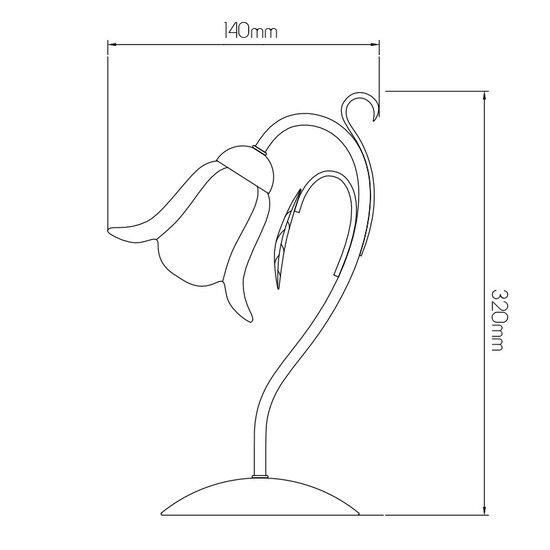 Lampe de table Colorado 1x E14
