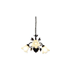 Lustre Fantasia ASPER 3x E14, rouille et ambre, IP20