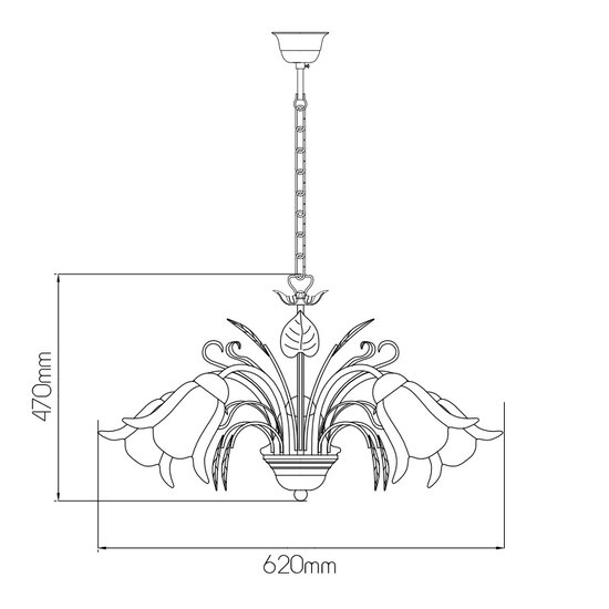 Colorado chandelier 5X E14