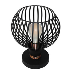 Fantasia RAGA table lamp E27 black with copper accent