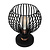 Rio 1x E27 table lamp black + copper