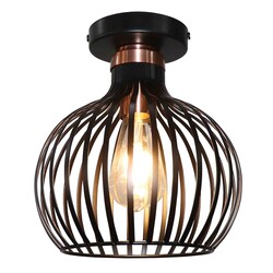 Fantasia Raga plafón negro y cobre, casquillo E27