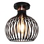 Rio 1x E27 ceiling lamp black + copper