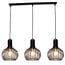 Fantasia Lámpara colgante Raga con 3 puntos de luz E27, acero, negro/cobre, 885 x 1200 mm, IP20