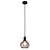 Fantasia Raga hanglamp 1x E27 zwart en koper Ø16 cm
