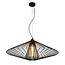 Fantasia Davos lámpara colgante negra Ø80cm - luminaria de acero con 1x portalámparas E27, IP20