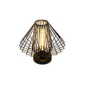 Fantasia Fantasia Davos lampe de table noire - lampe en acier avec 1x douille E27, diamètre 35 cm, IP20