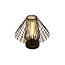 Fantasia Davos lampe de table noire - lampe en acier, diamètre 35 cm, hauteur 32 cm, culot E27, IP20, ampoule non incluse