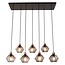 Shary 7x E27 pendant black + copper