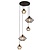 Shary 5x E27 pendant black + copper