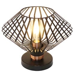Shuru lampe de table noir/cuivre, acier, E27, IP20