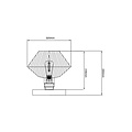 Fantasia Fantasia Shary lámpara de mesa negro+cobre - luminaria de acero con 1x portalámparas E27, IP20