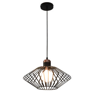 Fantasia Shary pendant light E27 black and copper Ø40 cm