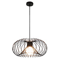 Fantasia Fantasia Julia lámpara colgante con casquillo E27, acero negro, Ø43cm, cable 120cm, bombilla no incluida