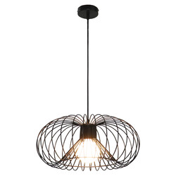 Jolien 1x E27 pendant Ø43cm black