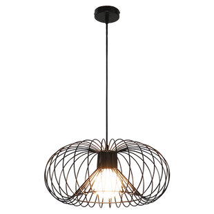 Jolien 1x E27 pendant Ø43cm black