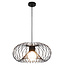 Fantasia Fantasia Julia lámpara colgante con casquillo E27, acero negro, Ø43cm, cable 120cm, bombilla no incluida