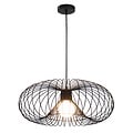 Lámpara colgante Fantasia Julia en acero negro, diámetro 57 cm, casquillo E27, IP20, bombilla no incluida