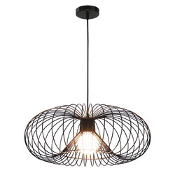 Fantasia Julia hanglamp Ø57cm zwart staal met E27 fitting